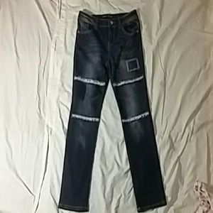 Girls Jeans with lace accents